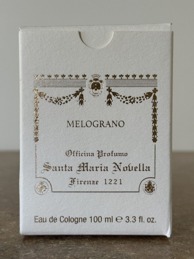 Santa Maria Novella Melograno perfume box front design